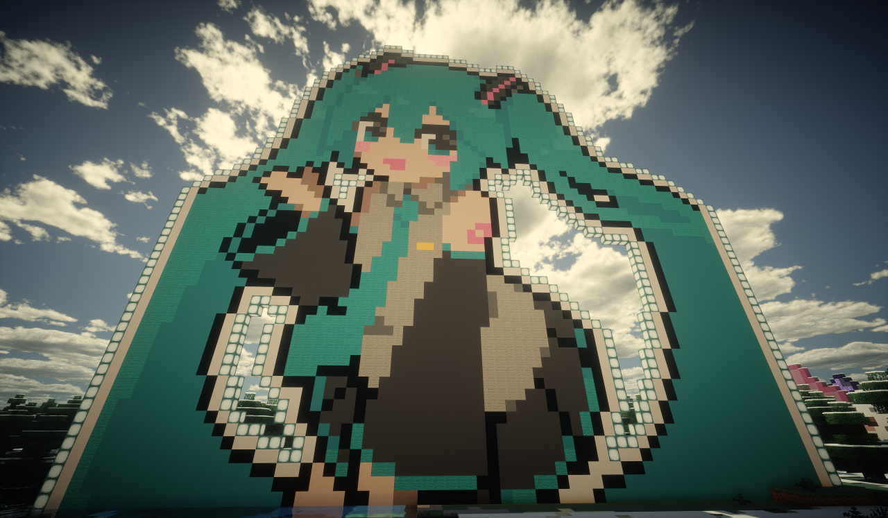 初音未来像素画